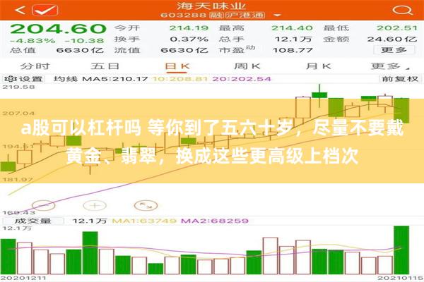 a股可以杠杆吗 等你到了五六十岁，尽量不要戴黄金、翡翠，换成这些更高级上档次