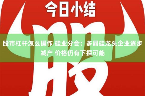 股市杠杆怎么操作 硅业分会：多晶硅龙头企业逐步减产 价格仍有下探可能