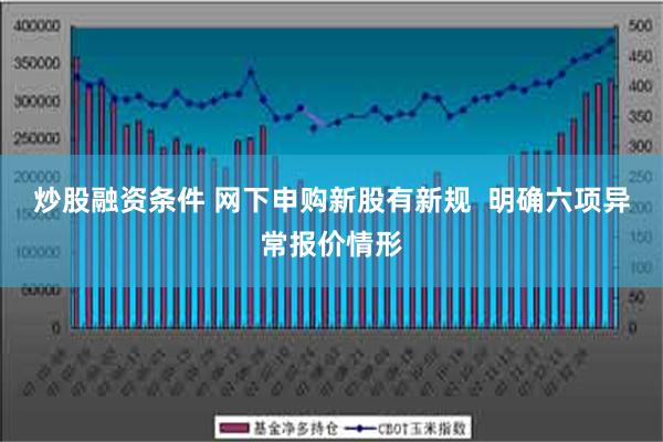 炒股融资条件 网下申购新股有新规  明确六项异常报价情形